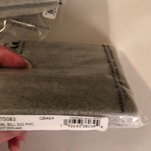 COACH Men’s Double Bill Signature PVC BROWN - Picture 6 of 6